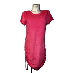 VICTORIA'S SECRET PINK Women's Size L Terry Cloth T-Shirt Dress w/Drawstrings